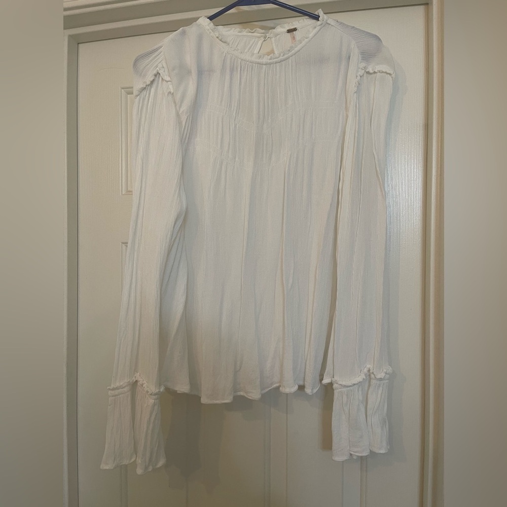 Free People High Neck Blouse Size L